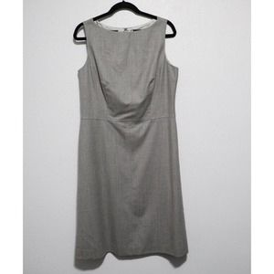 VITALE BARBERIS CANONICO Brooks Brothers 100% Wool Grey Dress Size 12